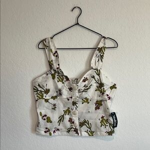 NWT ModCloth Cactus Printed Tank Top